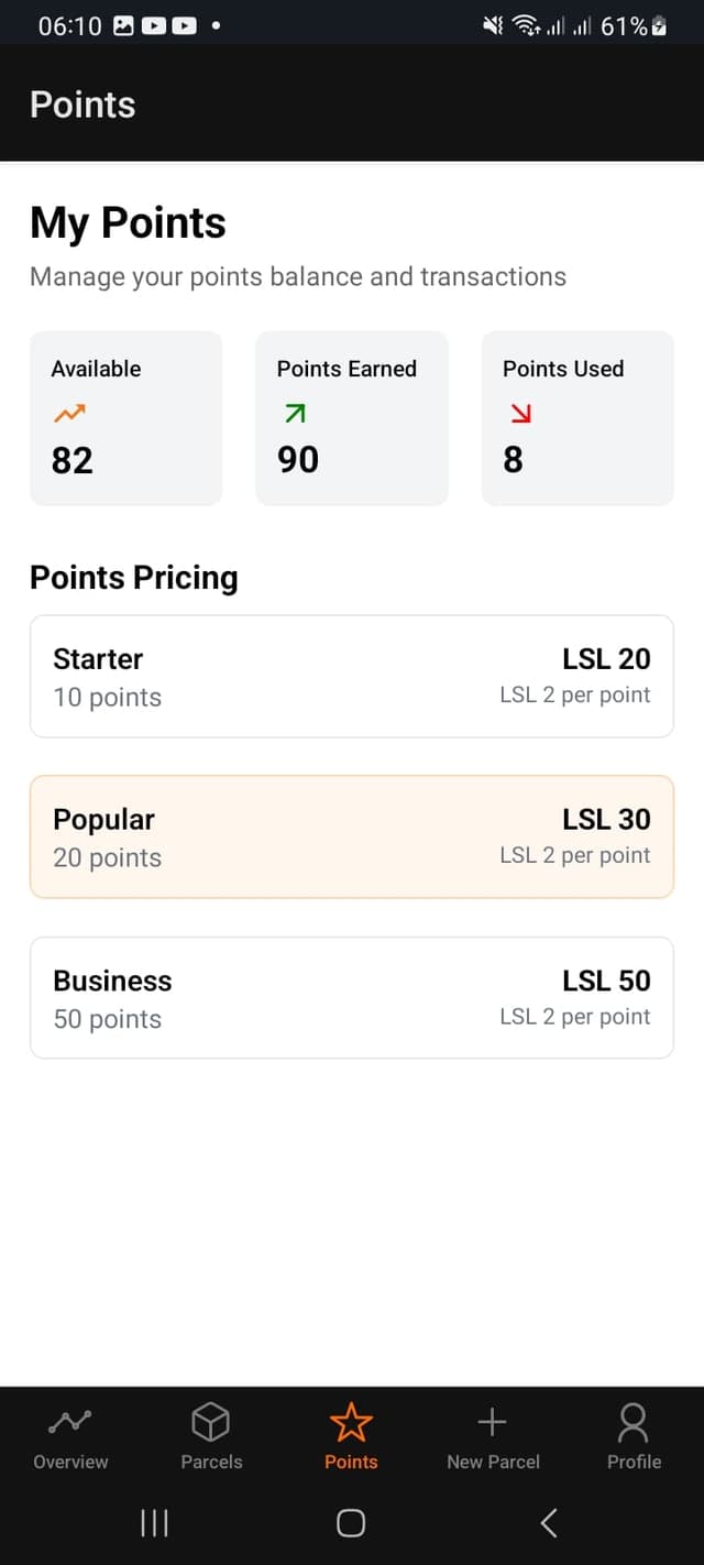 MyParcel Agent App - Parcel Management